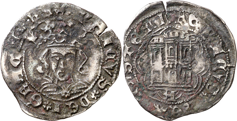 Enrique IV (1454-1474). Ávila. Cuartillo. (Imperatrix E4:14.2, mismo ejemplar) (...