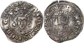Enrique IV (1454-1474). Ávila. Cuartillo. (Imperatrix E4:14.2, mismo ejemplar) (AB. 738 var). Buen retrato. 2,04 g. MBC.