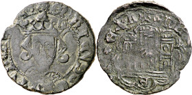 Enrique IV (1454-1474). Ávila. Cuartillo. (Imperatrix E4:14.14, mismo ejemplar) (AB. 738 var). Atractiva. 3,08 g. MBC.