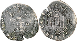 Enrique IV (1454-1474). Marca de ceca . Cuartillo. (Imperatrix E4:14.191 (50), mismo ejemplar) (AB. 764 var). Rara. 2,30 g. MBC-.