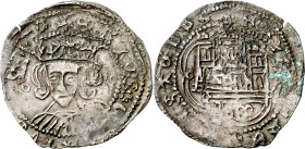 Enrique IV (1454-1474). Benavente. Cuartillo. (Imperatrix E4:14.54, mismo ejemplar) (AB. 740 var). Doble acuñación. Muy rara. 2,48 g. MBC-.