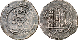 Enrique IV (1454-1474). Benavente. Cuartillo. (Imperatrix E4:14.53, mismo ejemplar) (AB. 740 var). Leyendas parcialmente visibles. Muy rara. 1,71 g. M...