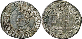 Enrique IV (1454-1474). Burgos. Dinero. (Imperatrix E4:12.2, mismo ejemplar) (AB. 783, como 1/2 cuartillo). Atractiva. 1,36 g. MBC+.