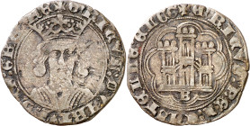 Enrique IV (1454-1474). Burgos. Cuartillo. (Imperatrix E4:14.31) (AB. 739). 2,71 g. BC+/MBC-.