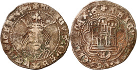 Enrique IV (1454-1474). Burgos. Cuartillo. Falsa de época del tipo Imperatrix E4:14.41, mismo ejemplar. 4,23 g. BC+/MBC-.