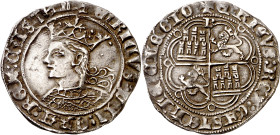 Enrique IV (1454-1474). Burgos. Real de busto. (Imperatrix E4:9.7 (50)) (AB. 688.3). Pátina. Escasa así. 3,37 g. MBC+.