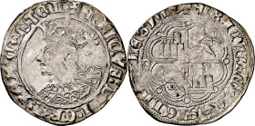 Enrique IV (1454-1474). Burgos. Real de busto. (Imperatrix E4:9.7 (50), mismo ejemplar) (AB. 688.3). Escasa así. 3,37 g. MBC+.