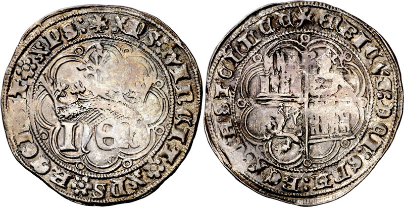 Enrique IV (1454-1474). Burgos. Real de anagrama. (Imperatrix E4:28.5, mismo eje...