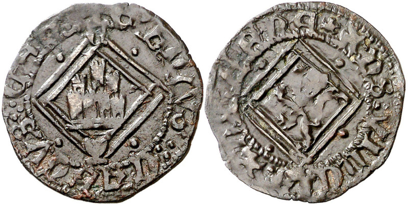 Enrique IV (1454-1474). Cuenca. Blanca de rombo. (Imperatrix E4:31.63, mismo eje...