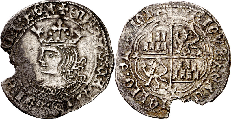 Enrique IV (1454-1474). Cuenca. Real de busto. (Imperatrix E4:9.90) (AB. 690). C...