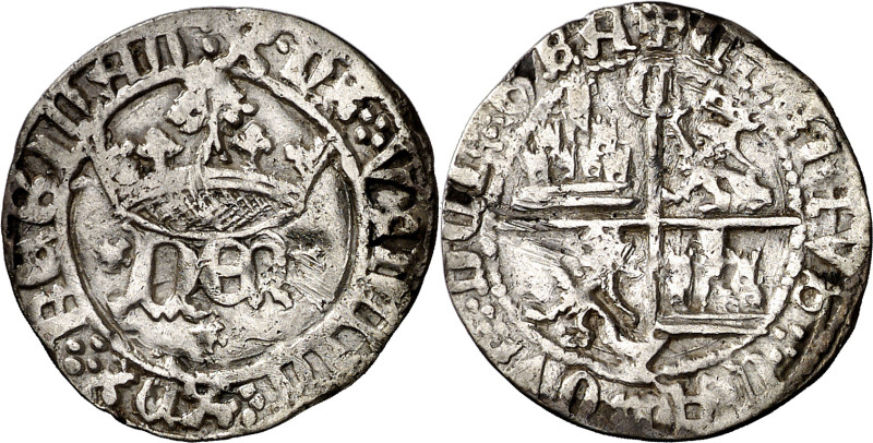 Enrique IV (1454-1474). Cuenca. Medio real de anagrama. (Imperatrix E4:29.42, mi...