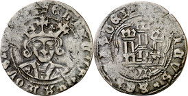 Enrique IV (1454-1474). Murcia. Cuartillo. (Imperatrix E4:14.129, mismo ejemplar) (AB. 751 var). Muy rara. 2,57 g. MBC-/BC+.