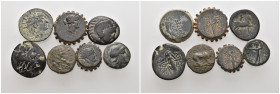 7 GREEK BRONZE COIN LOT
See picture.No return.

42