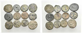 12 GREEK BRONZE COIN LOT
See picture. No return.

181