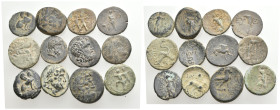 12 GREEK BRONZE COIN LOT
See picture. No return.

183