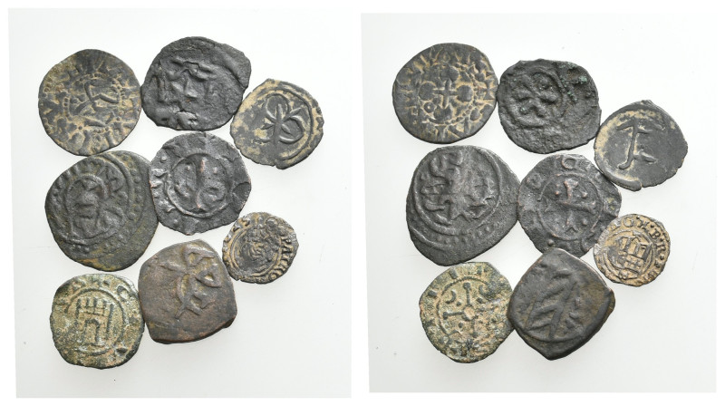 8 MEDIEVAL SILVER/BRONZE COIN LOT
See picture.No return.

274