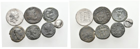 7 GREEK/ROMAN SILVER/BRONZE COIN LOT
See picture.No return.

100