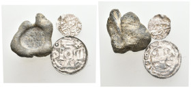 3 GREEK/ISLAMIC LEAD/SILVER SEAL AND COIN LOT
See picture.No return.

308
