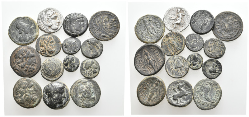 14 GREEK/ROMAN SILVER/BRONZE COIN LOT
See picture. No return.

313