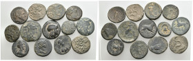 13 GREEK/ROMAN BRONZE COIN LOT
See picture. No return.

174