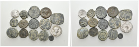 12 GREEK/ROMAN SILVER/BRONZE COIN LOT
See picture. No return.

76