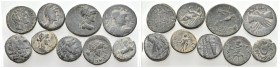 9 GREEK/ROMAN BRONZE COIN LOT
See picture. No return.

80