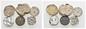 6 ROMAN/BYZANTINE/ISLAMIC SILVER/BRONZE/LEAD SEAL AND COIN LOT
See picture. No return.

374