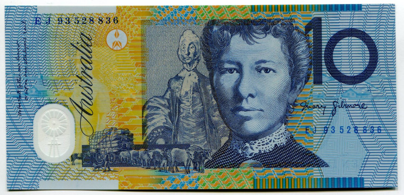 Australia 10 Dollars 1993 Polymer
P# 52a, N# 202857; # EJ 93528836; UNC