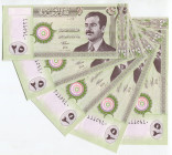 Iraq 5 x 25 Dinars 2001 With Consecutive Numbers
P# 86, N# 204473; # 0695232 - 0695236; UNC