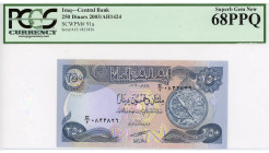 Iraq 250 Dinars 2003 AH 1424 PMG 68PPQ
P# 91a, N# 210112; # J/3 0833826