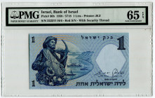 Israel 1 Lira 1958 JE 5718 PMG 65EPQ
P# 30b, N# 201776; # 322371H/6