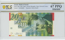 Israel 20 New Sheqalim 2001 (2003) JE 5761 PCGS 67PPQ
P# 59b, N# 208926; # 1050286896