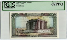 Lebanon 50 Livres 1988 PCGS 68PPQ
P# 65d, N# 208286; # 0H/9 3130090