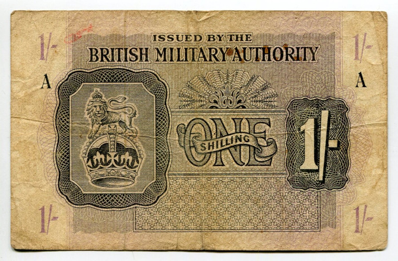 Great Britain British Military Authority 1 Shilling 1943 (ND)
P# M2, RM# 2a, N#...