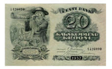 Estonia 20 Krooni 1932
P# 64, N# 227382; # 1426090; UNC