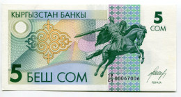 Kyrgyzstan 5 Som 1993
P# 5, N# 204817; 19/CH 00067006; UNC