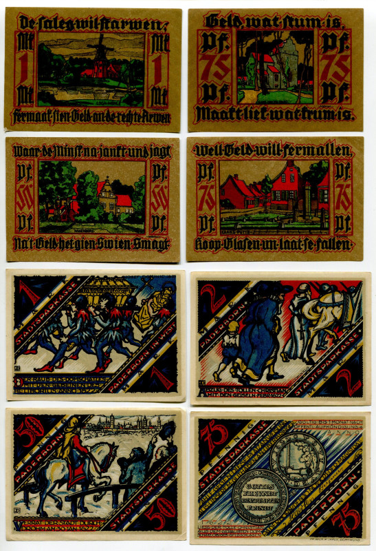 Germany Lot of 24 Notgelds 1915 - 1921
Various Dates, Denominations & Condition...