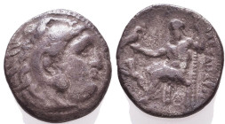 MACEDONIAN KINGDOM. Alexander III the Great (336-323 BC). AR drachm
Reference:

Condition: Very Fine

Weight: 3,9 gr
Diameter:17,3 mm