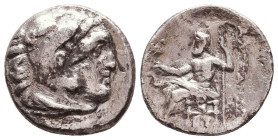 MACEDONIAN KINGDOM. Alexander III the Great (336-323 BC). AR drachm
Reference:

Condition: Very Fine

Weight: 3.9 gr
Diameter: 18.7 mm