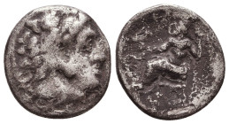 MACEDONIAN KINGDOM. Alexander III the Great (336-323 BC). AR drachm
Reference:

Condition: Very Fine

Weight: 3.8 gr
Diameter: 17.3 mm