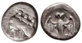 PONTOS, Amisos. Circa 435-370 BC. AR Drachm
Reference:

Condition: Very Fine

Weight: 3.6 gr
Diameter: 15.7 mm