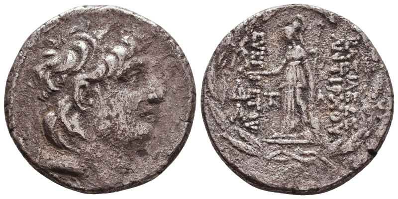 SELEUKID EMPIRE. Antiochos VII Euergetes (Sidetes). 138-129 BC. AR Tetradrachm
...