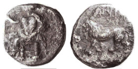 Persia, Alexandrine Empire AR. Satraps of Babylon, circa 328-311 BC
Reference:

Condition: Very Fine

Weight: 0.8 gr
Diameter: 10.3 mm