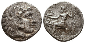 MACEDONIAN KINGDOM. Alexander III the Great (336-323 BC). AR drachm
Reference:

Condition: Very Fine

Weight: 3.5 gr
Diameter: 17.2 mm