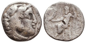 MACEDONIAN KINGDOM. Alexander III the Great (336-323 BC). AR drachm
Reference:

Condition: Very Fine

Weight: 3.6 gr
Diameter: 17.1 mm