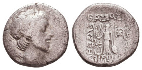 Kings of Cappadocia, Ariobarzanes III Eusebes Philoromaios (52-42 BC), Drachm
Reference:

Condition: Very Fine

Weight: 3.6 gr
Diameter: 16.4 mm