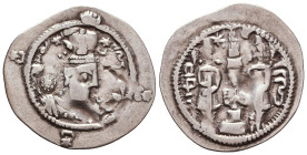 SASANIAN KINGS. AD 631 - 638. AR Drachm
Reference:

Condition: Very Fine

Weight: 3.5 gr
Diameter: 30 mm