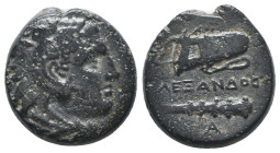 Greek Coins. 4th - 3rd century B.C. AE
Reference:

Condition: Very Fine

Weight: 6.1 gr
Diameter: 17.4 mm