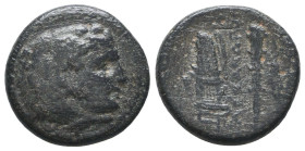 Greek Coins. 4th - 3rd century B.C. AE
Reference:

Condition: Very Fine

Weight: 4.7 gr
Diameter: 17.5 mm