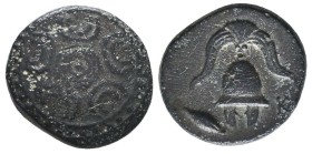 Greek Coins. 4th - 3rd century B.C. AE
Reference:

Condition: Very Fine

Weight: 3.3 gr
Diameter: 15.7 mm